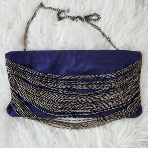 Costa Blanca suede clutch handbag NWOT